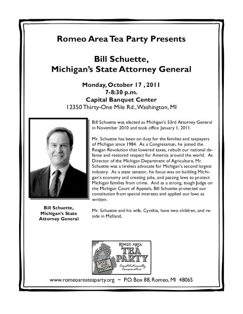 Attorney General Schuette in for an up and down day