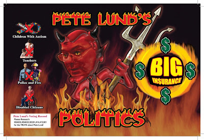 Rep. Lund portrayed as the devil by his primary foe