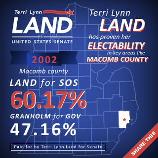 Land going all out for Macomb County vote