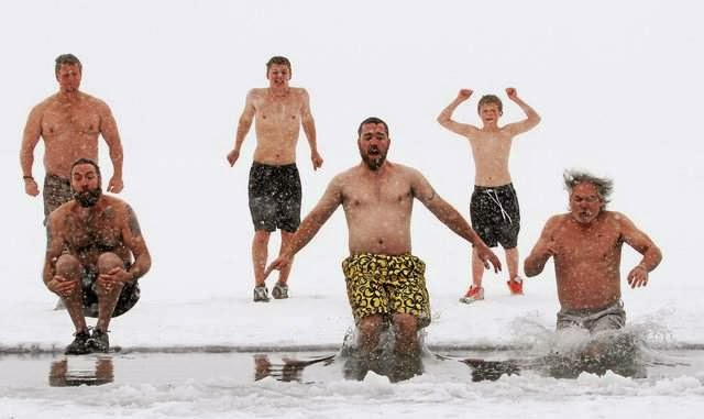 A zero windchill, snow, 30-degree waters? What the heck — take the plunge