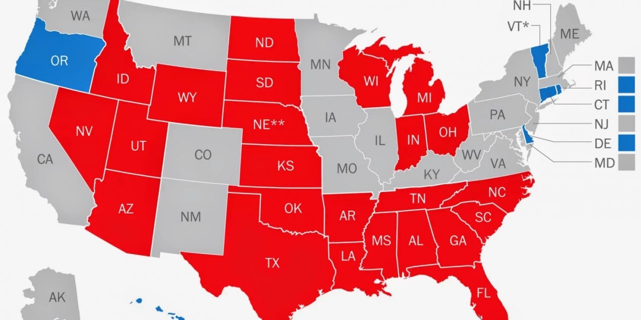 Record GOP dominance of state legislatures — all in one map