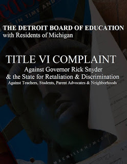 Left-wing group files civil rights complaint against Snyder over Detroit schools