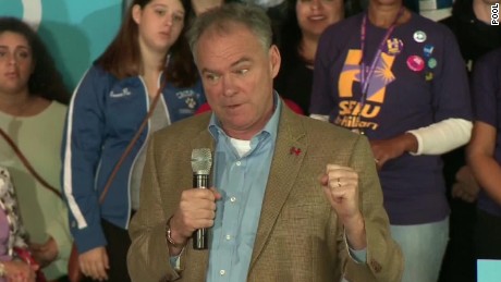 Kaine speaks at union rally Sunday in Macomb County