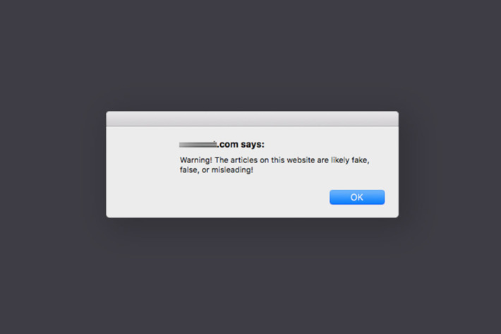 Now there’s a way to block fake news sites