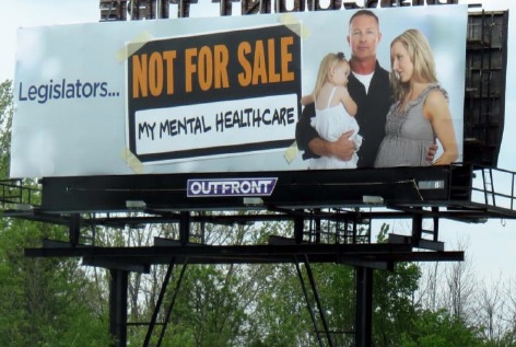 Billboards take aim at lawmakers on mental health controversy