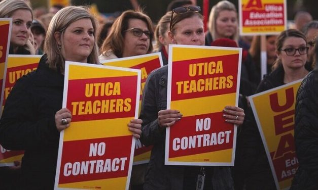 Teachers in the state’s highest-paid school district demand a better contract