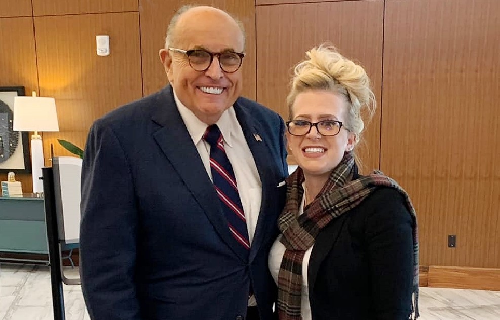 Giuliani’s star, Mellissa Carone, turns overnight fame into a drive to win a seat, any seat
